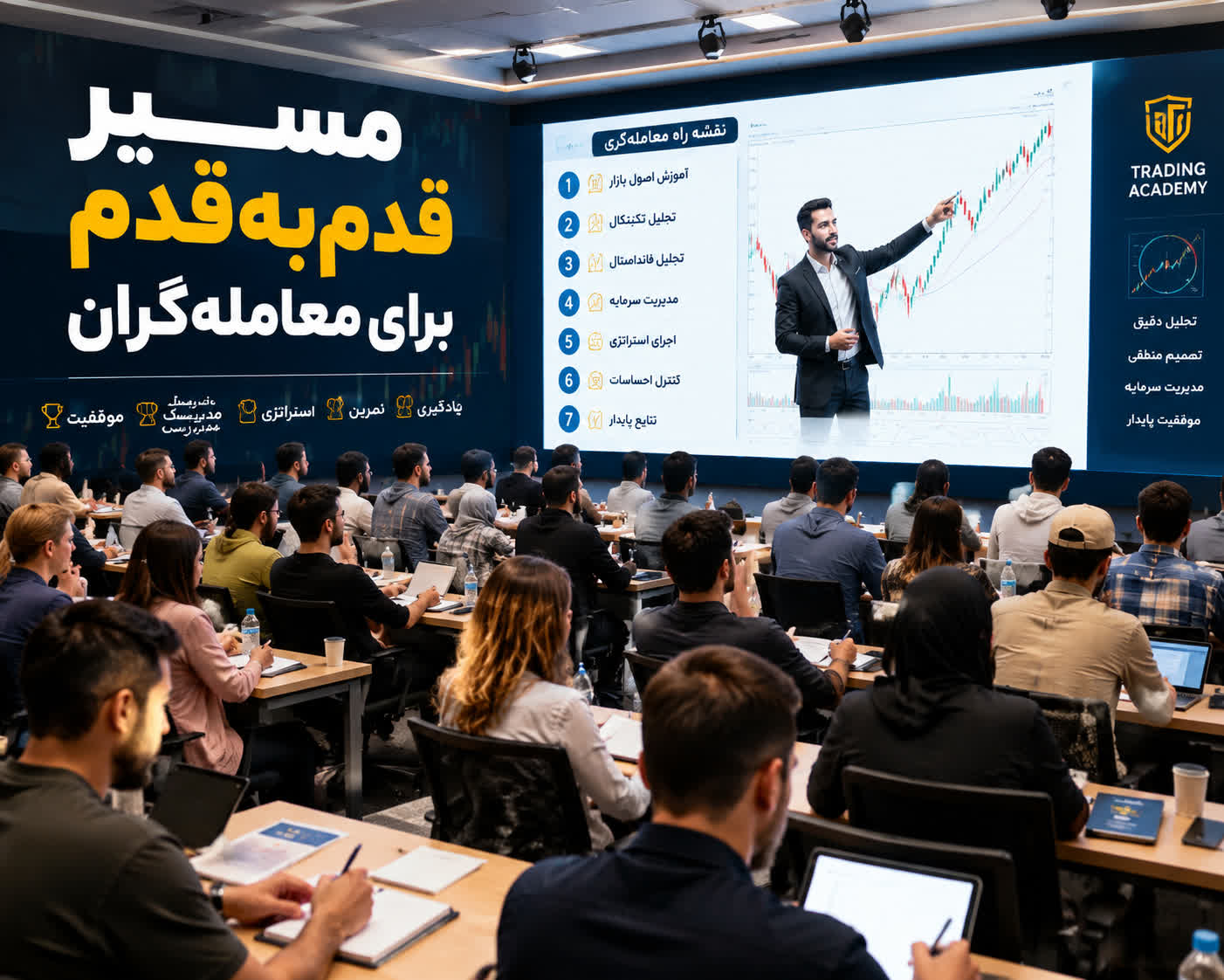 مسیر قدم به قدم برای علاقه مندان به بازار مالی 
