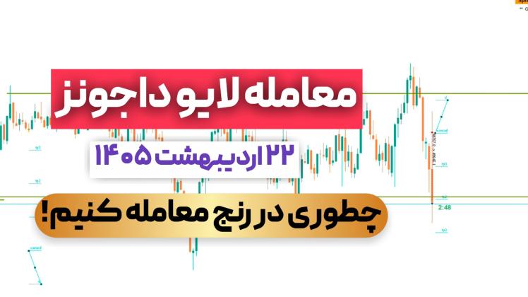 معامله لایو داجونز ۲۲ اردیبهشت ۱۴۰۵ (سناریو رنج)