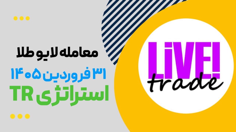 معامله لایو طلا با استراتژی TR